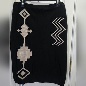 J. Jill Black Knit Skirt